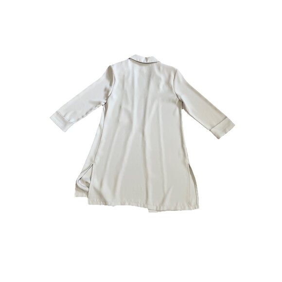 Joseph Ribkoff Blazer Women's Size 4 Off White Long Sleeve Slit Collar - Picture 2 of 4